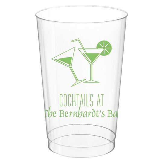 Cocktail Glasses Clear Plastic Cups